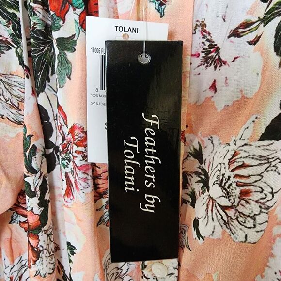 Feathers By Tolani Off Shoulder Modal Blouse Medium NWT - Picture 5 of 6